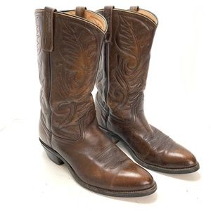 PECOS RED WING Shows Brown Cowboy Boots Leather 11